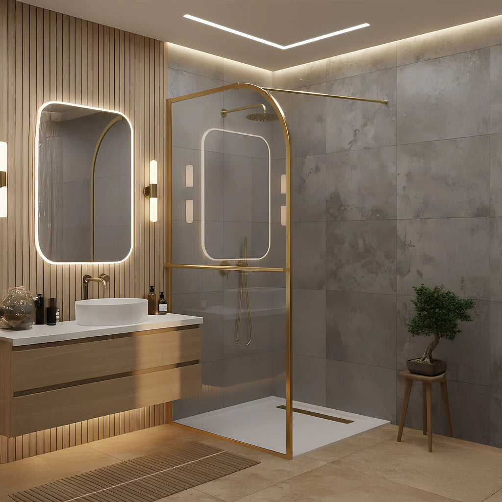 Zuhanyfal Rea Sky Brush Gold 120 6