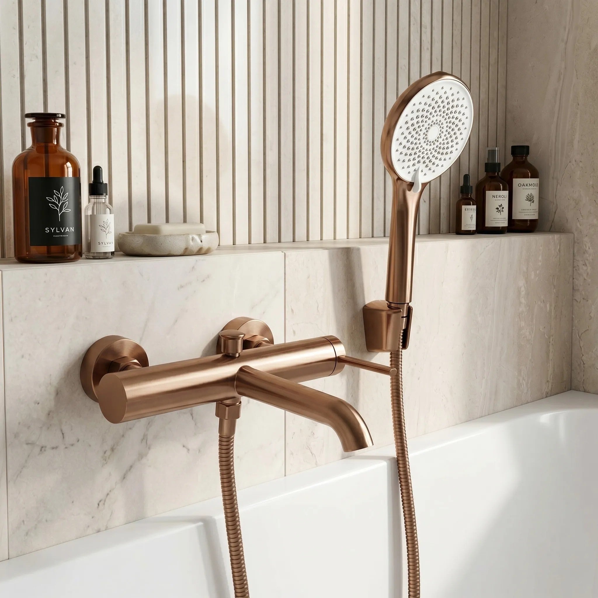 Fürdőkád Csaptelep Rivo Brush Copper 6