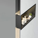 Süllyesztett Fürdőszobai Polc LED 30x60 Black 6