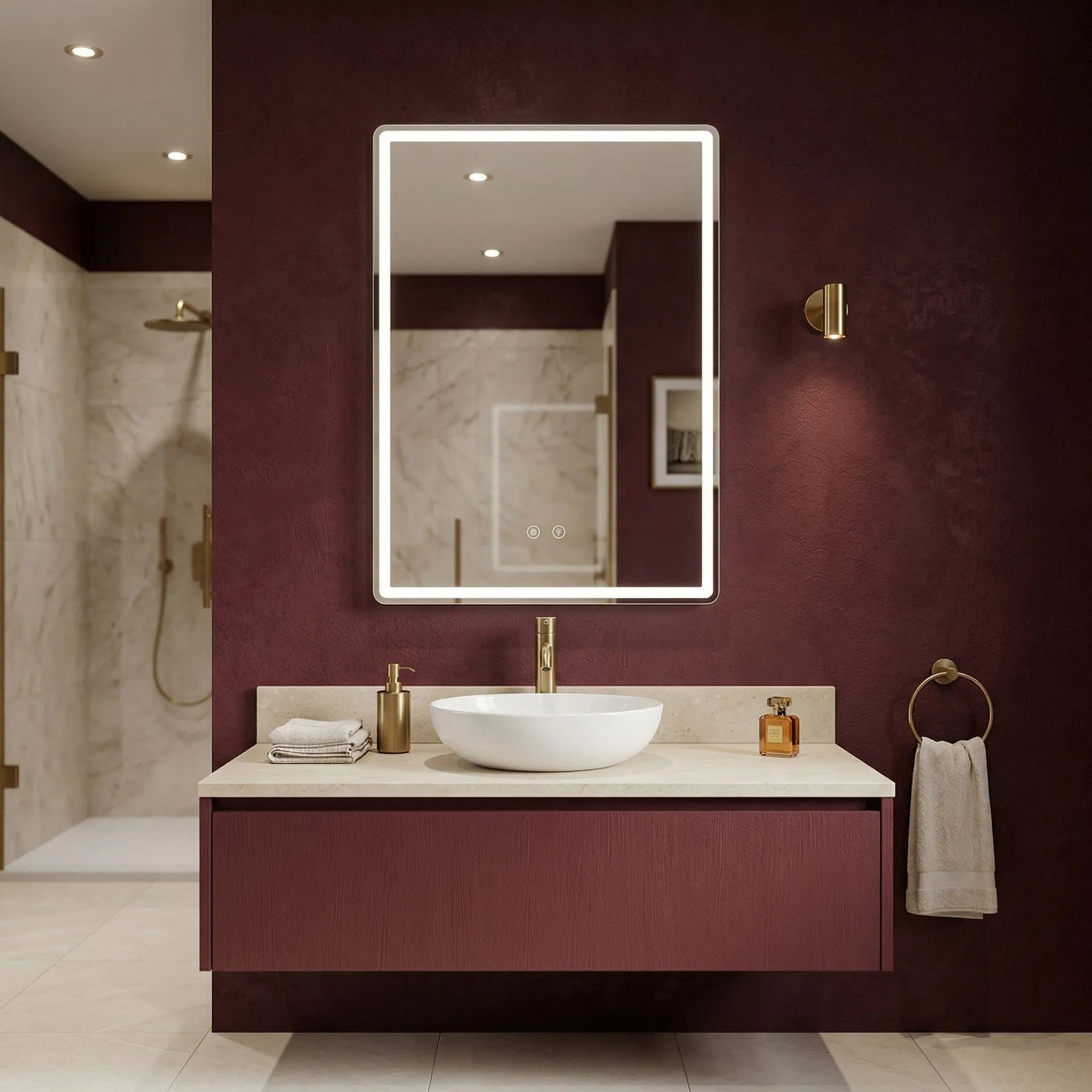 LED Tükör MARLO 80X60 6