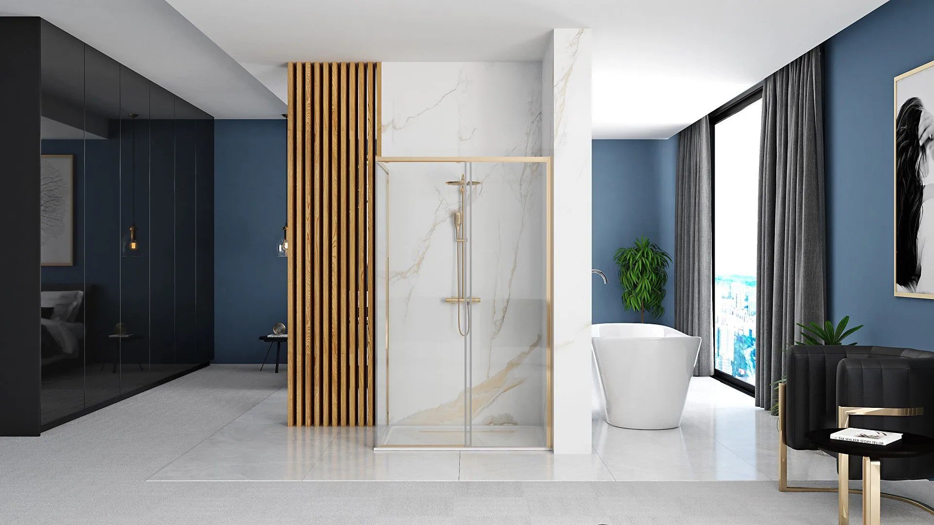 Zuhanykabin SOLAR GOLD 90x90 Fehér Savoy Zuhanytálcával 6