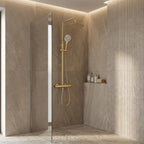 Termosztátos Zuhanyszett Drop Brush Gold 6