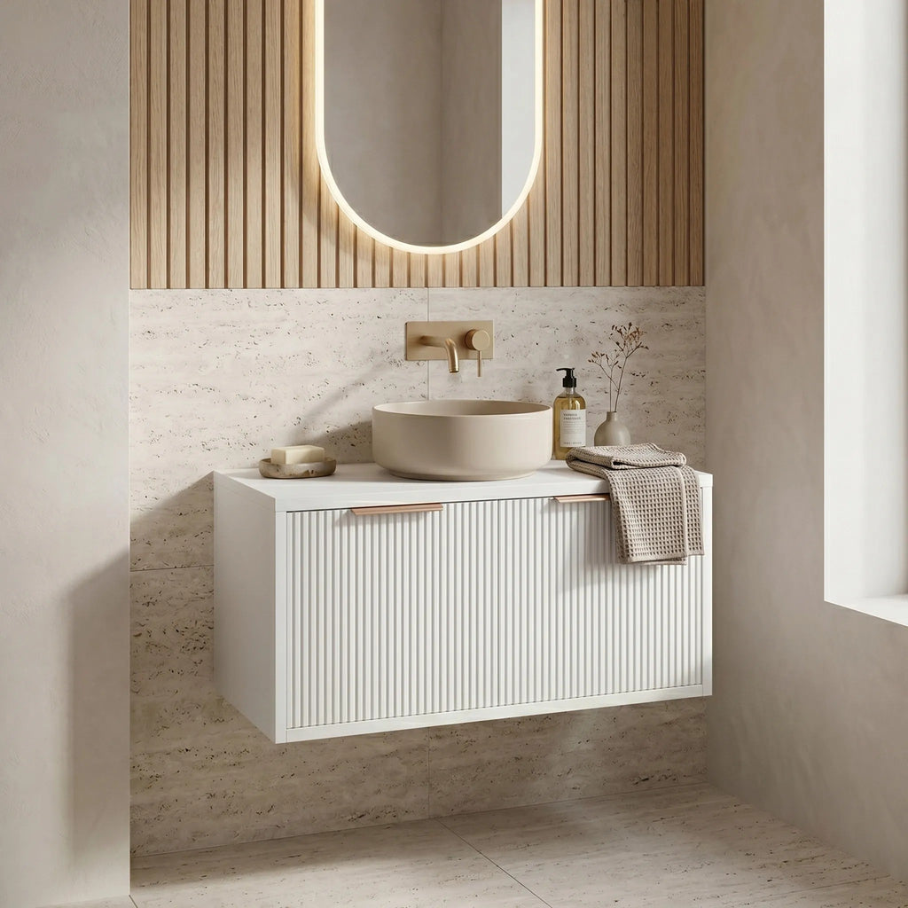Mosdószekrény Rea Core 80cm White 6
