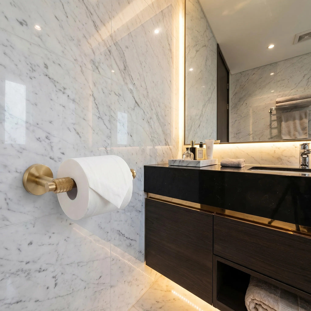Falra Szerelhető Wc Papír Tartó 29105 Riwon Brush Gold 6