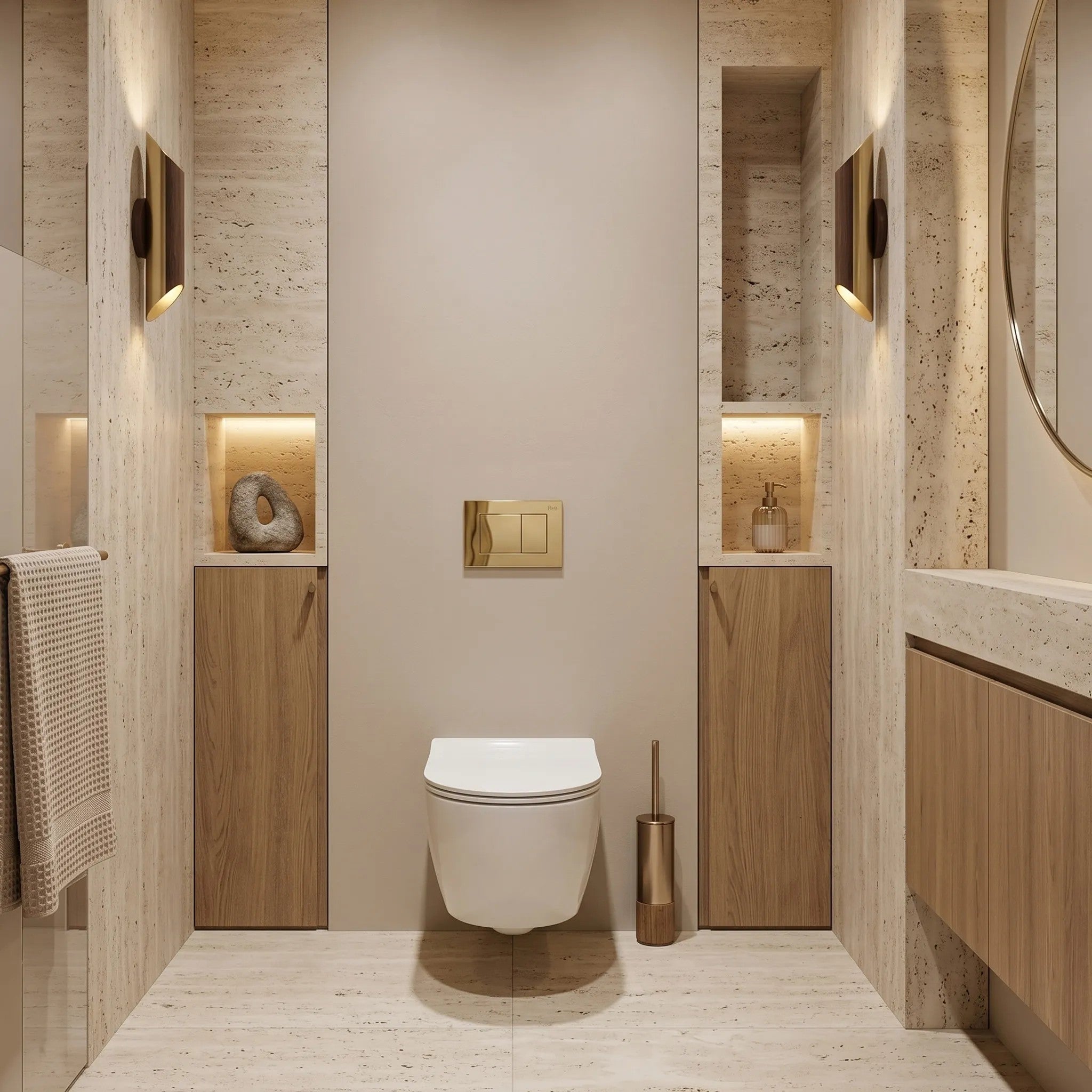 WC Öblítő Gomb Rea J K011A-Q És Slim 024N Gold 6