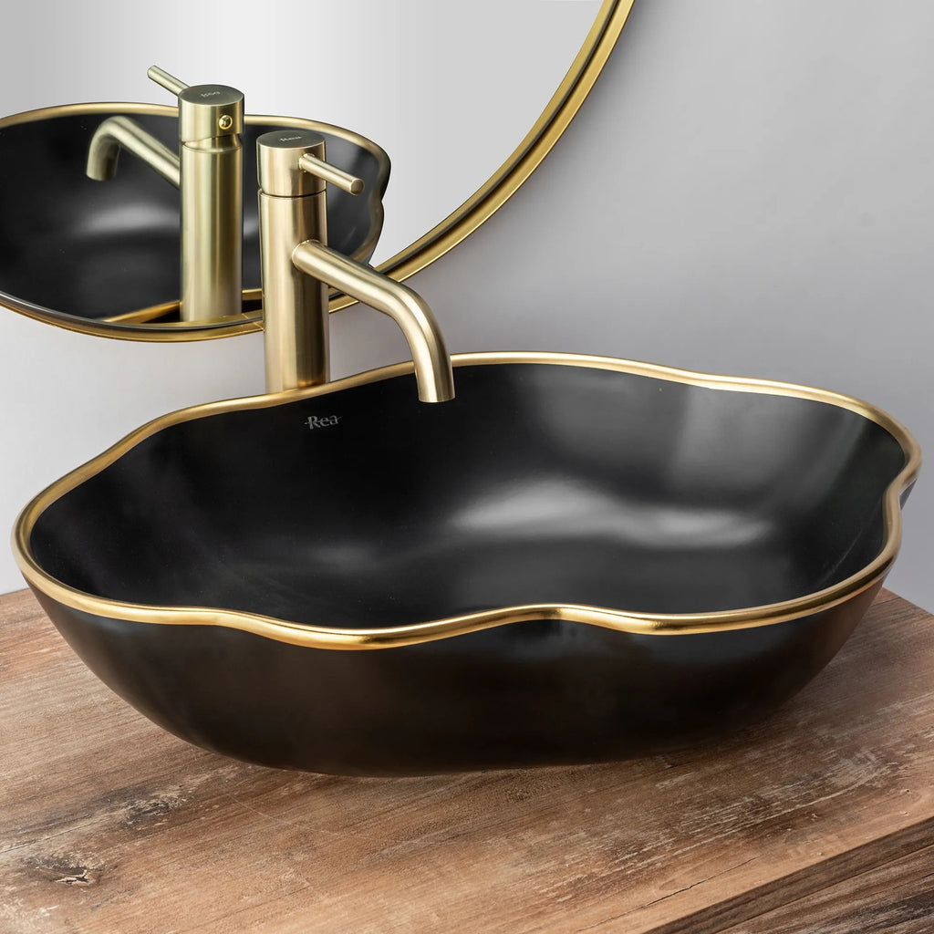 Fürdőszobai Csaptelep Rea Lungo Brush Gold High 6