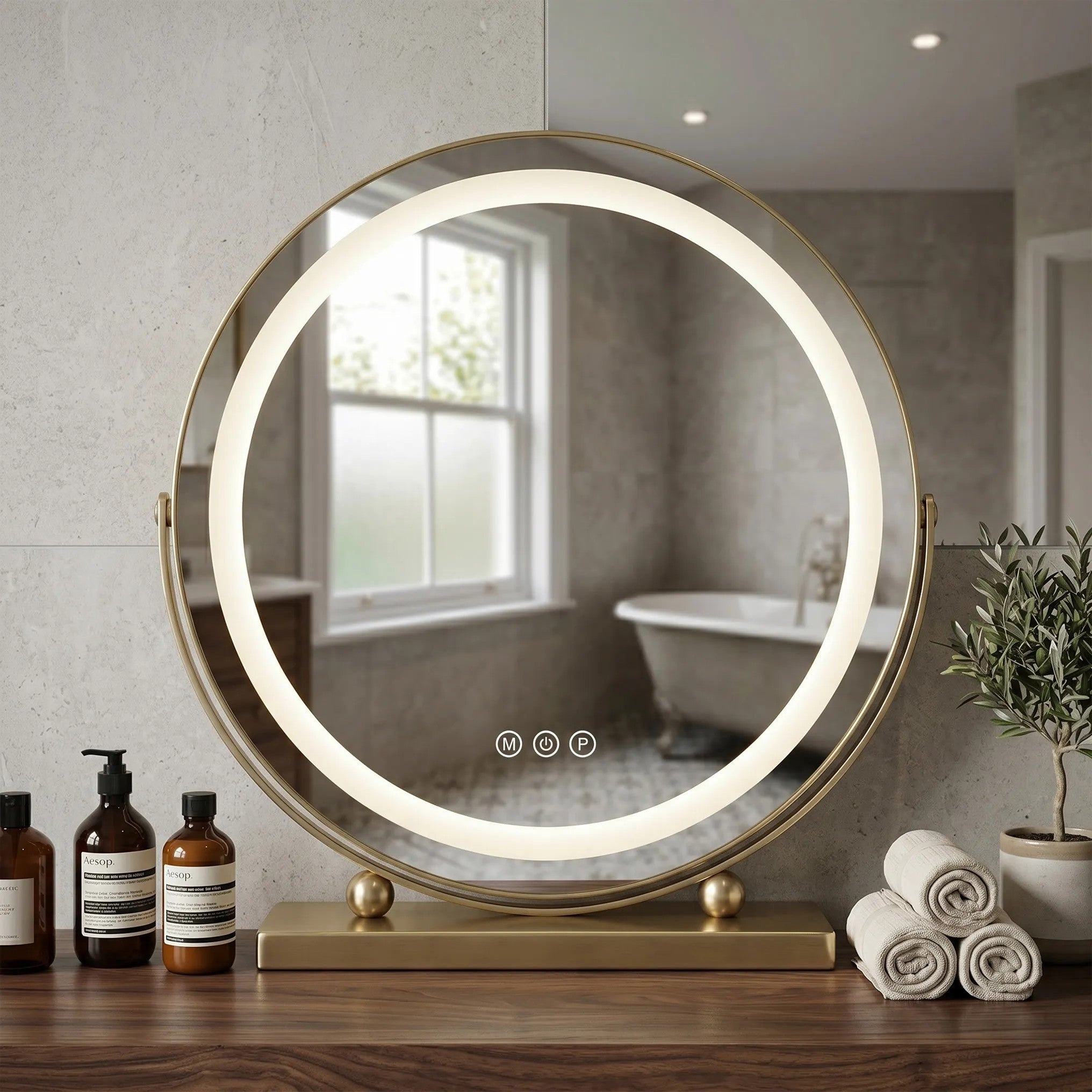 LED Tükör MAKE-UP L.Gold 40 Cm 6