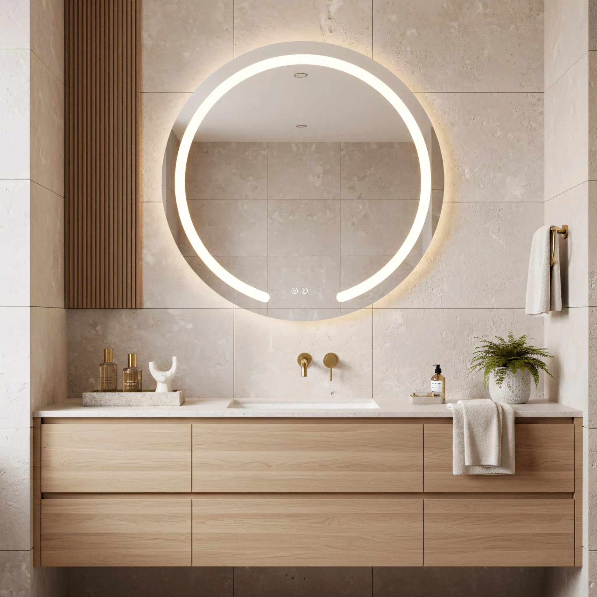 LED Tükör 90cm Modern 6