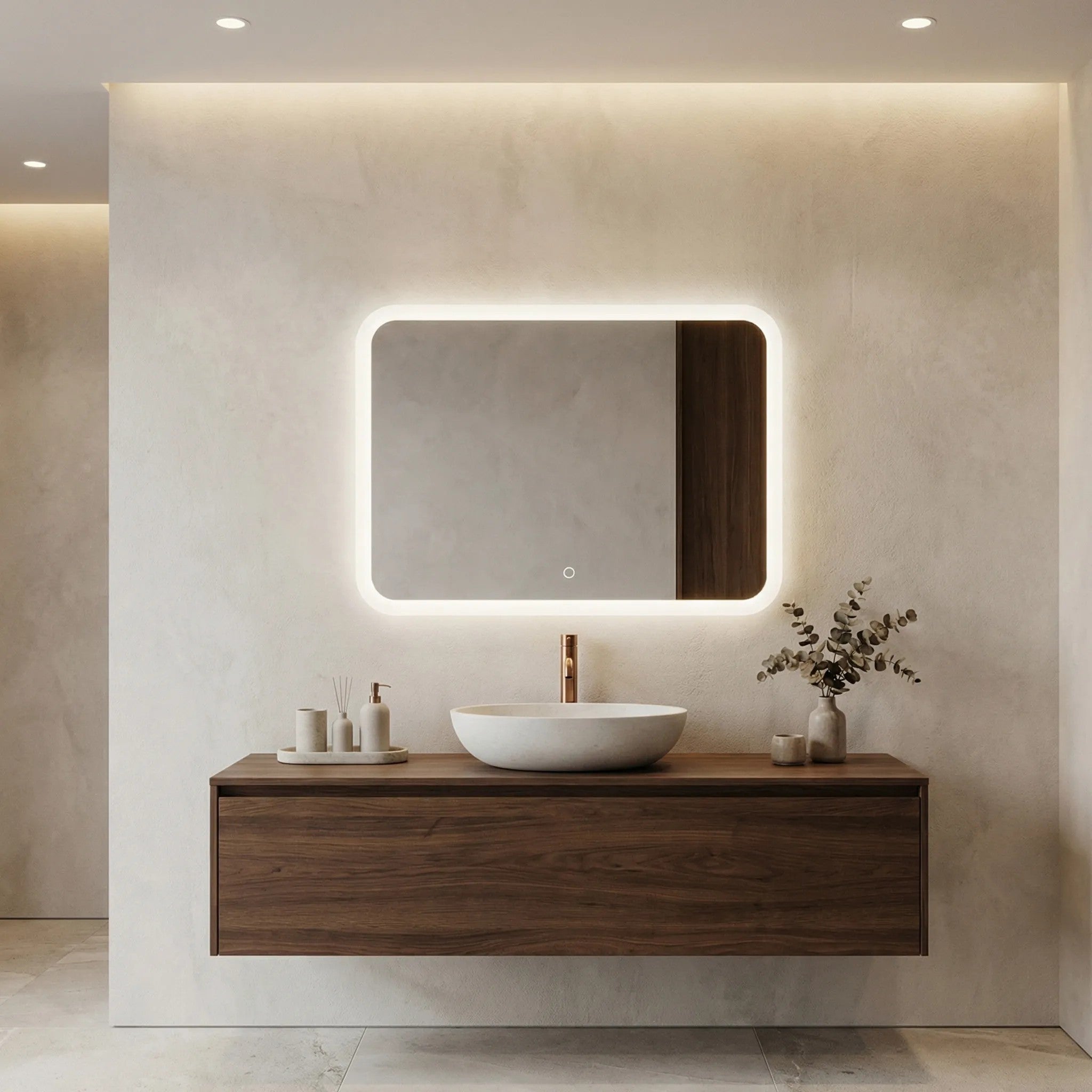 LED Tükör 80x60cm TOP-3 6
