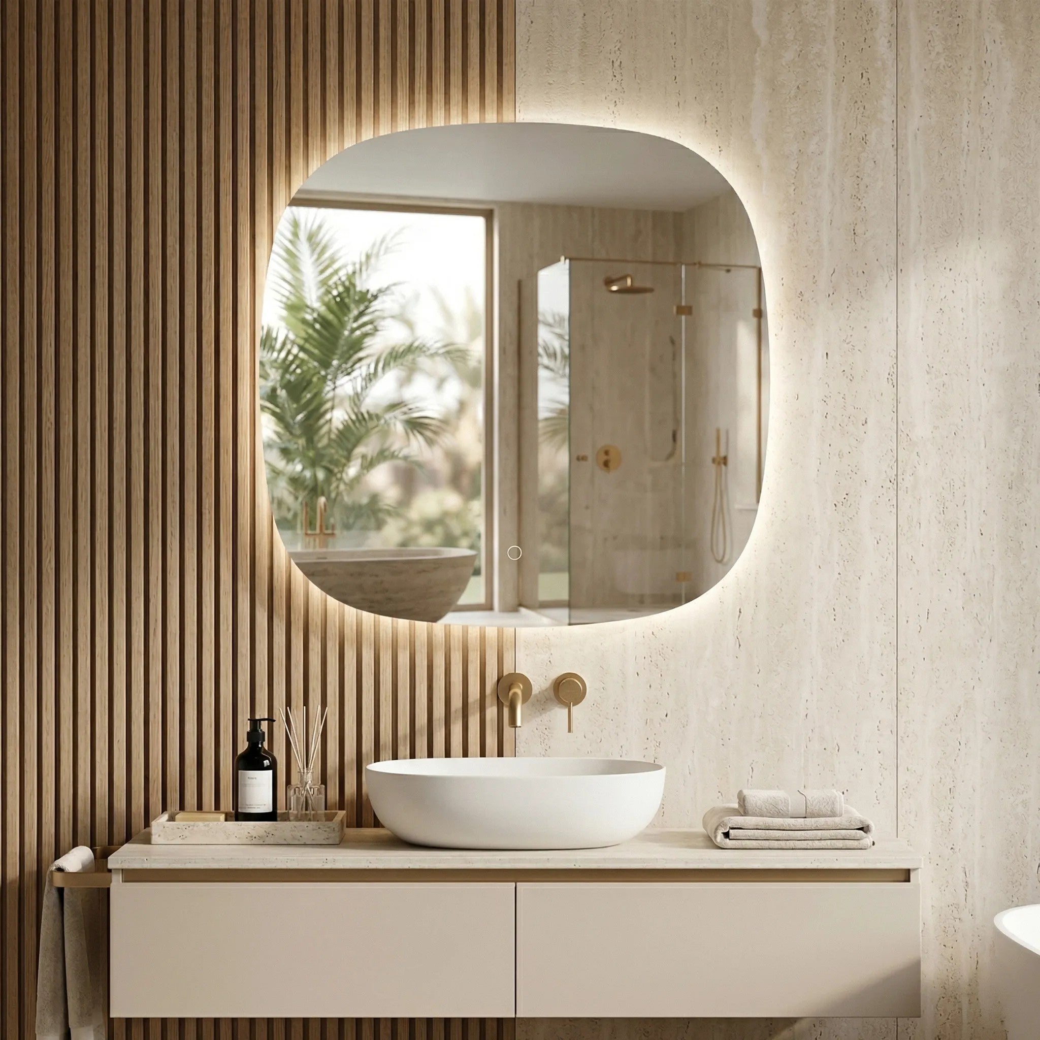 LED Tükör 70x70cm TOP 6