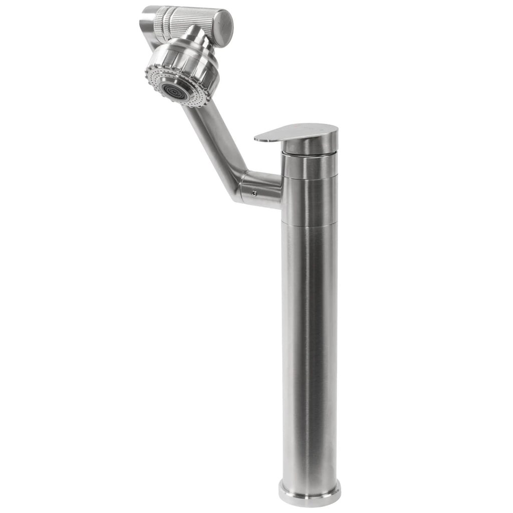 Fürdőszobai Csaptelep Rea PACO Nickel Brush INOX High 6