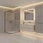 Zuhanykabin Rea City 80x100 Brush Copper Zuhanytálca Nélkül 6