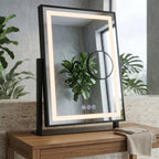 LED Tükör LUMI Black 30x40cm 6
