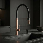 Konyhai Csaptelep Rea Viera Copper Brush 6
