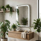 LED Tükör ZONE 70x50 BRUSH NICKEL 6