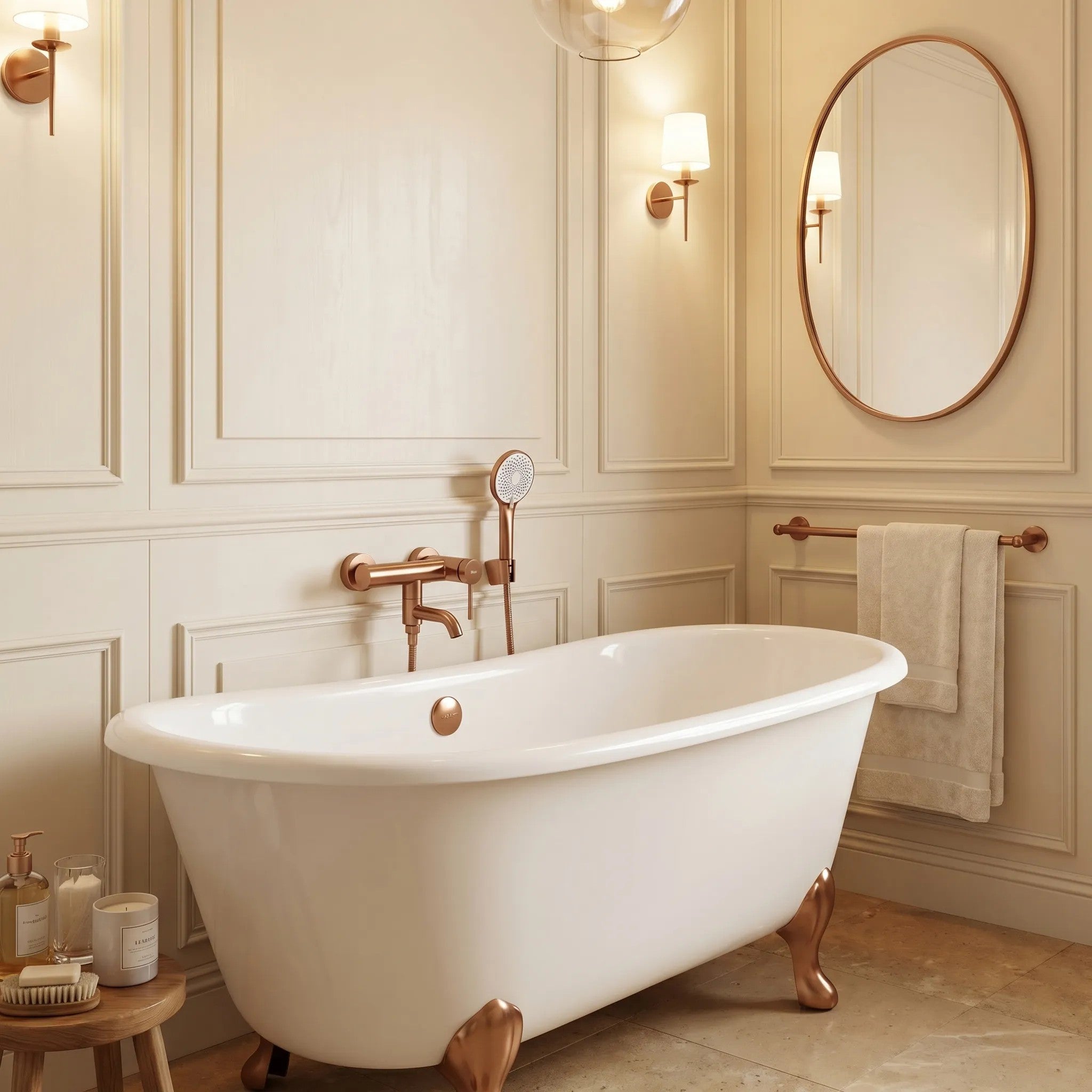 Kádtöltő Csaptelep Rea Clif Brushed Copper 6