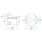 Zuhanyszett Rejtett Rea Lungo Grip Brush Copper + Box 6