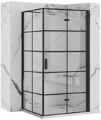 Zuhanykabin Rea Molier Black 100x90 6