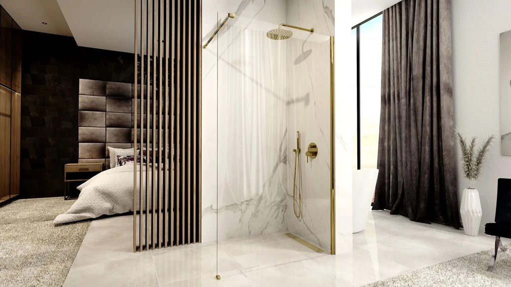 Zuhanyfal Rea Aero Gold 110 Walk In 6