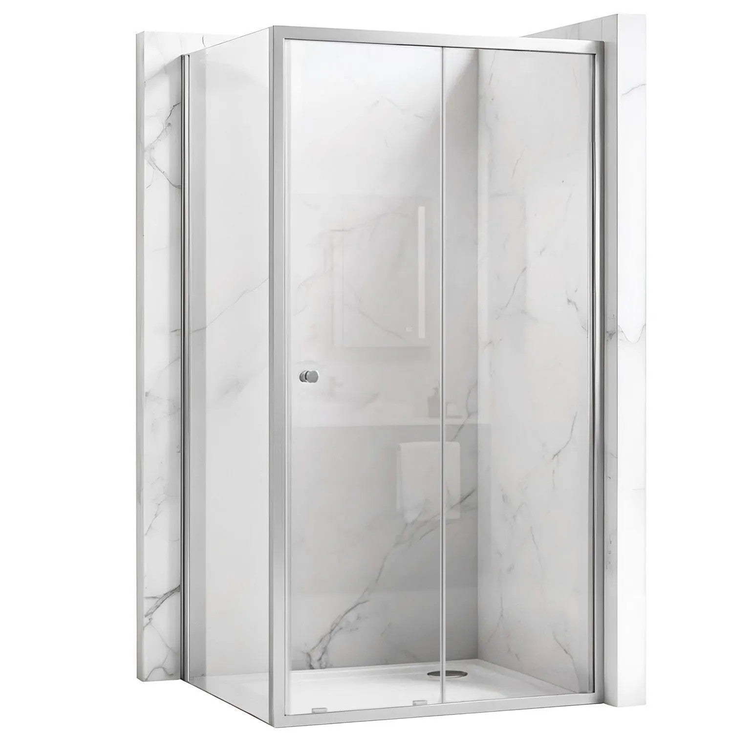 Zuhanykabin Rea Primo Slide 140x70 Chrome 6