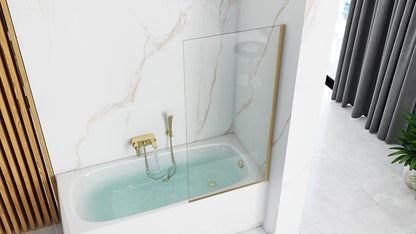 Fürdőkádparaván Rea Elegant Fix Arany 70 Cm 3