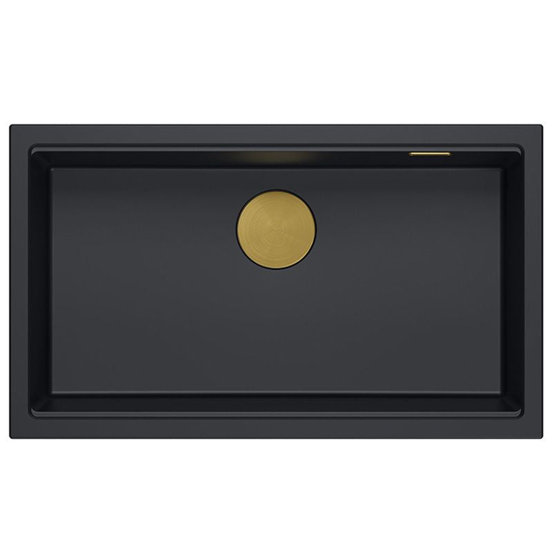 Gránit Mosogató Logan 110 Black Réz 5