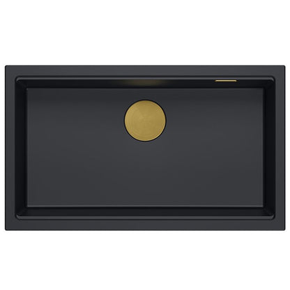 Gránit Mosogató Logan 110 Black Réz 5