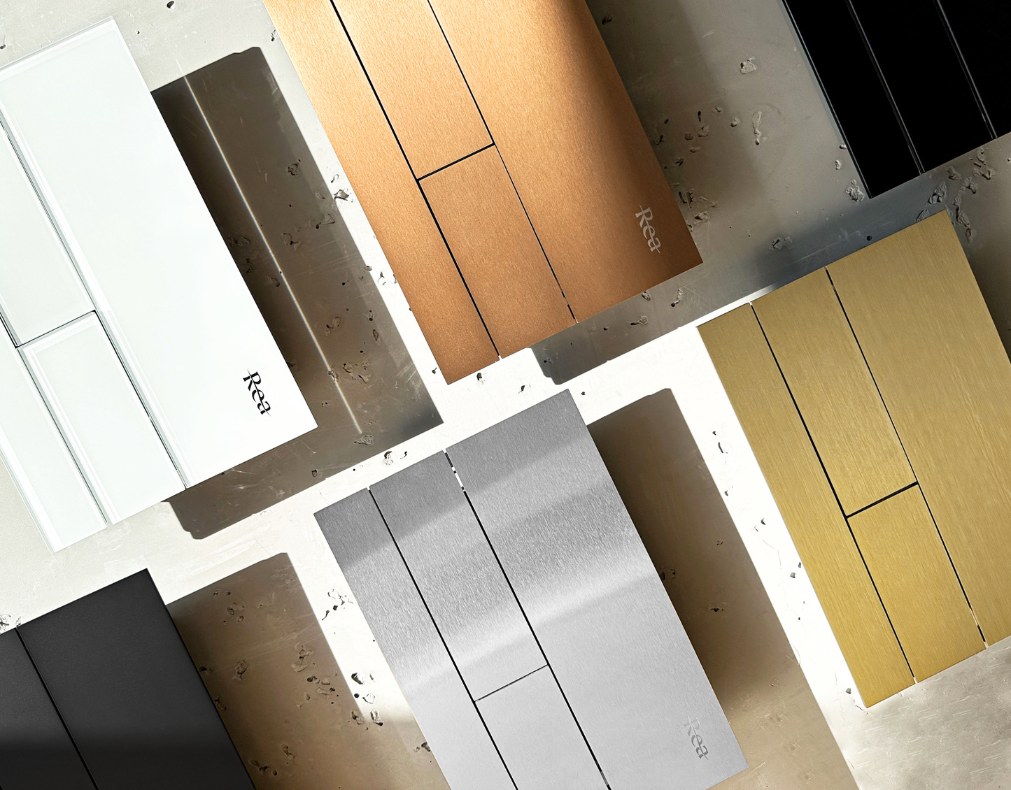 Wc Öblítő Gomb Rea T Gold Brush 5