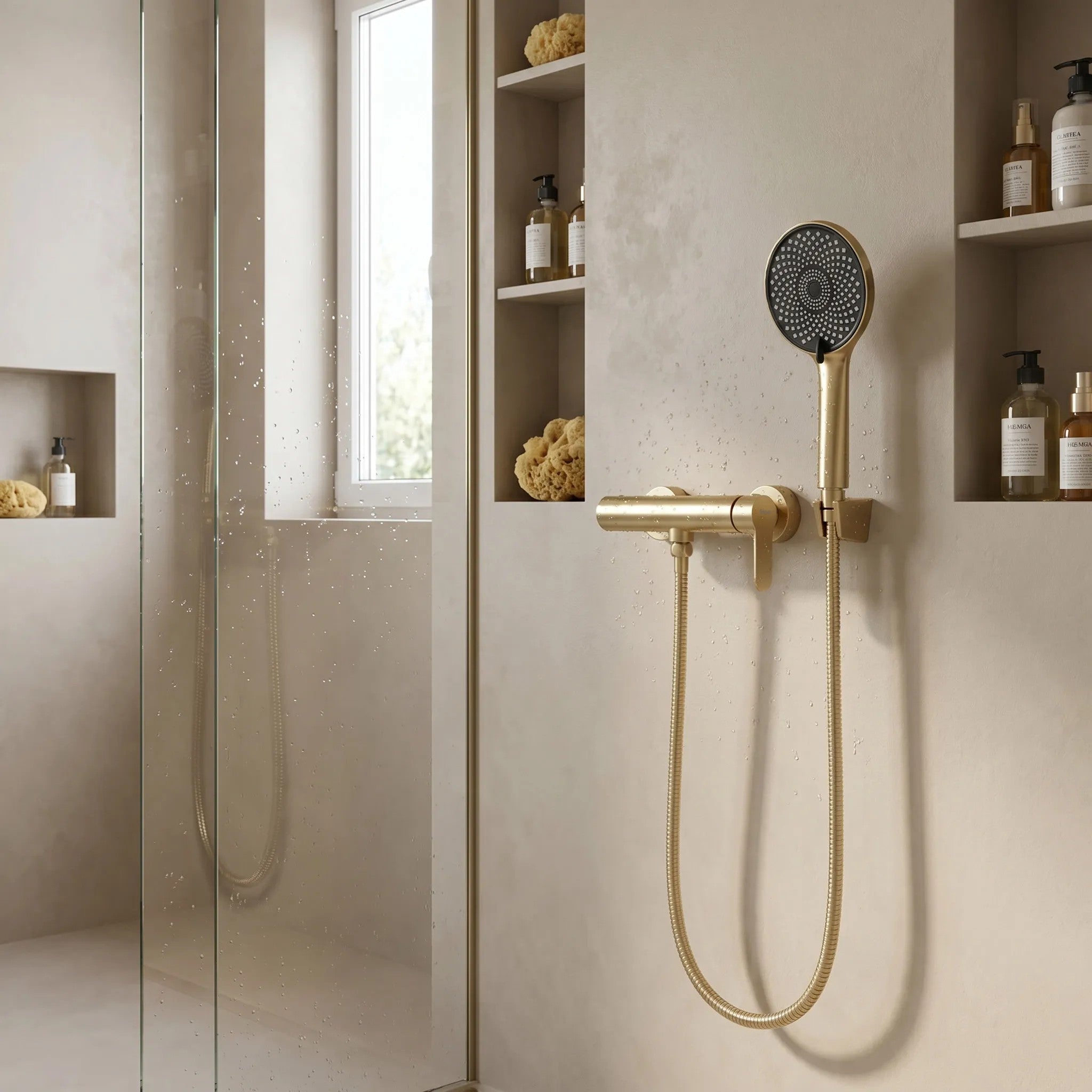 Zuhanycsaptelep Arcos Brush Gold 7