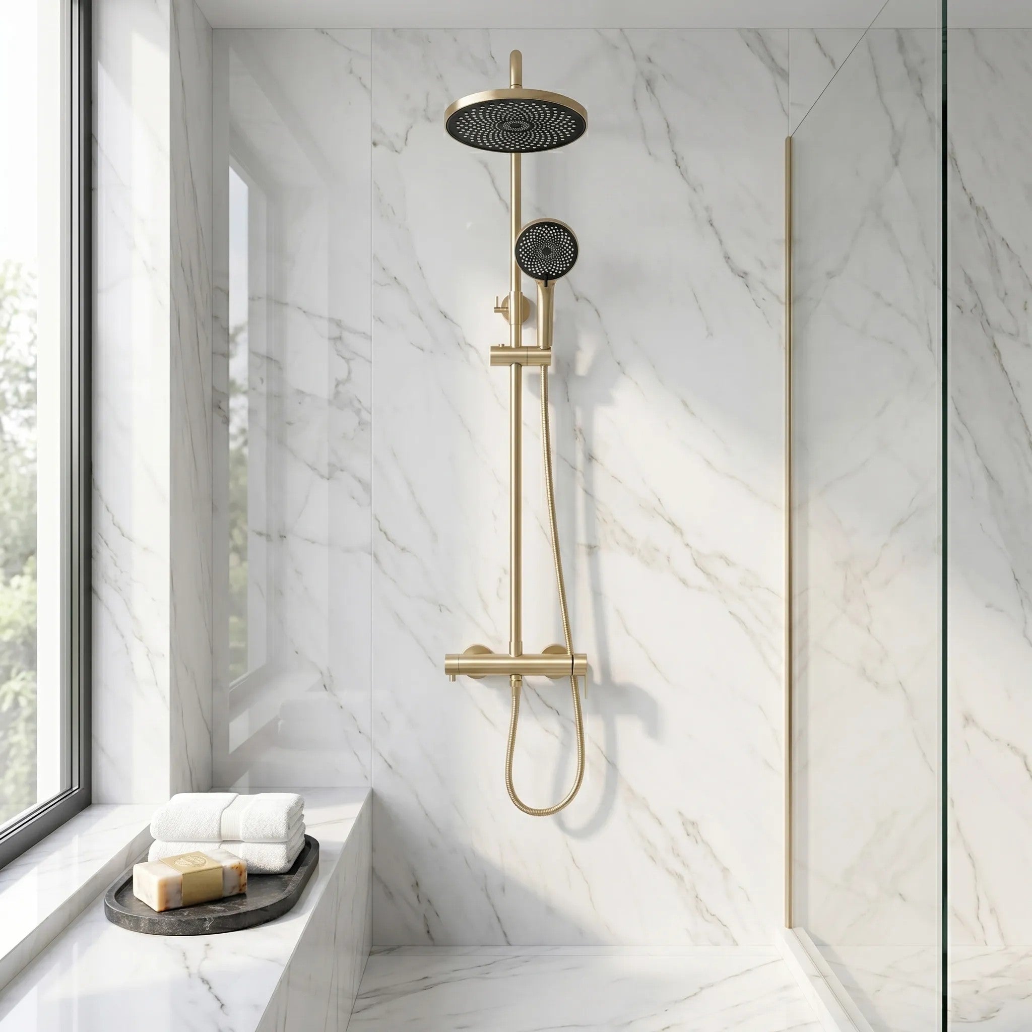Zuhanyszett Rea Hunter Brush Gold 7