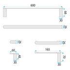 Fürdőszobai Kiegészítő Szett Mati Brush Nickel 4 Darabos 7