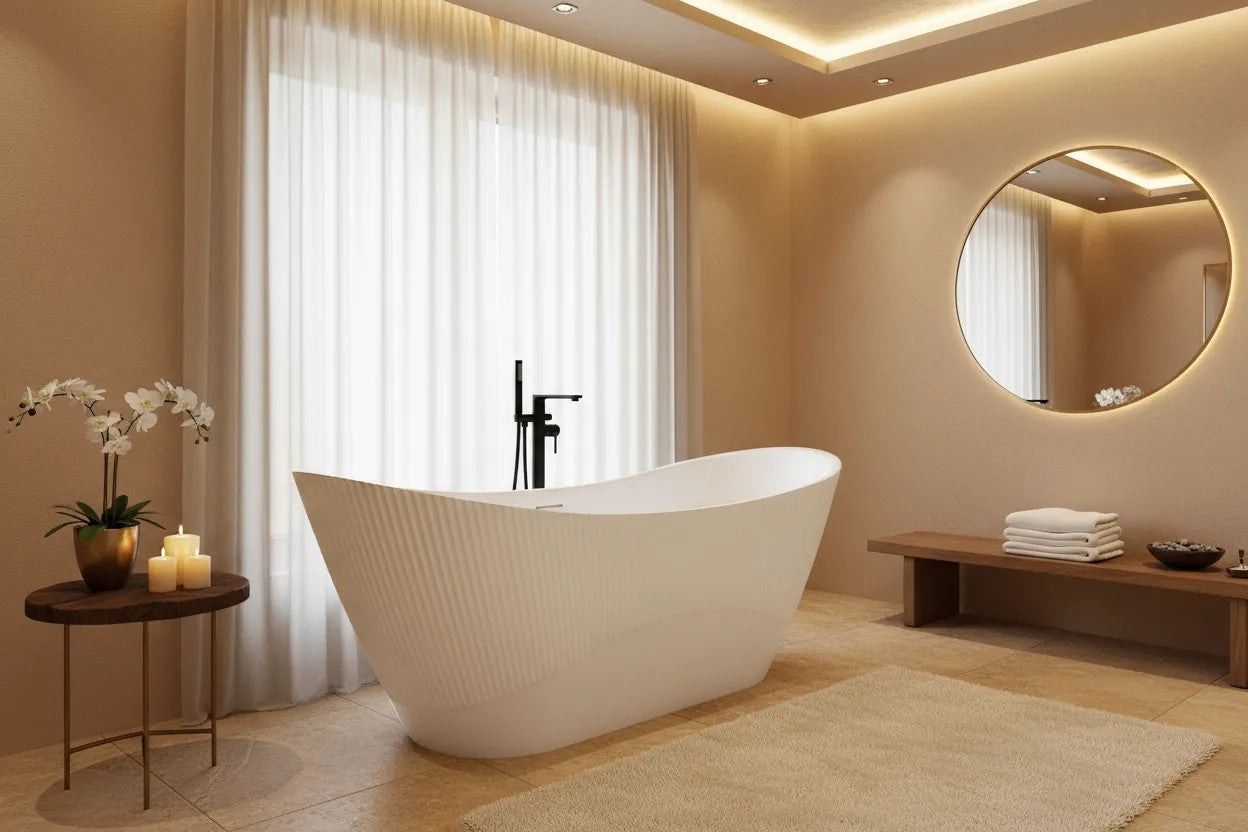 Szabadon Álló Akrilkád ATENA 170 Fehér Dugófedél 7