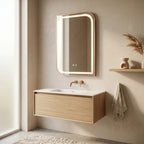 LED Tükör ZONE 70x50 BRUSH ROSE GOLD 7