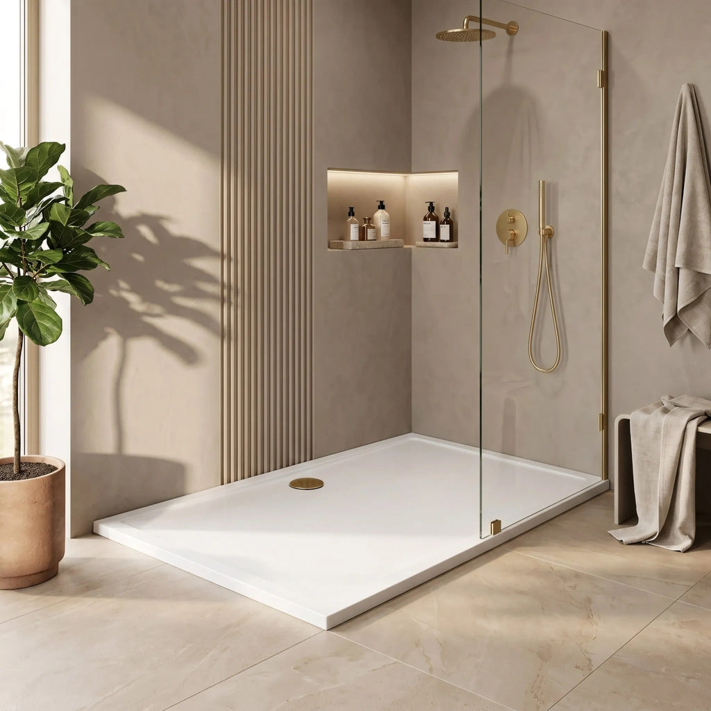 Zuhanytálca Rea Savoy White 80x100 Króm Fedél 7