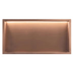 Süllyesztett Fürdőszobai Polc LED 30x60 Brush Copper 7