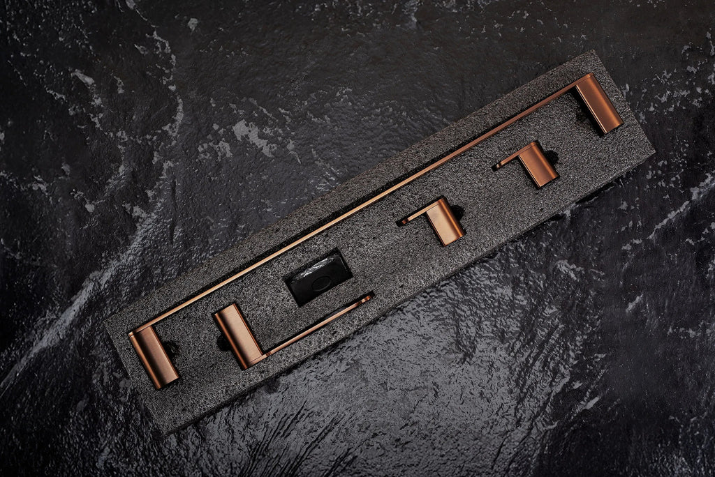 Fürdőszobai Kiegészítő Szett Mati Brush Copper 4 Darabos 7