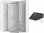 Zuhanykabin AXIN Chrom 90x90 Fekete Diamond Zuhanytálcával 7