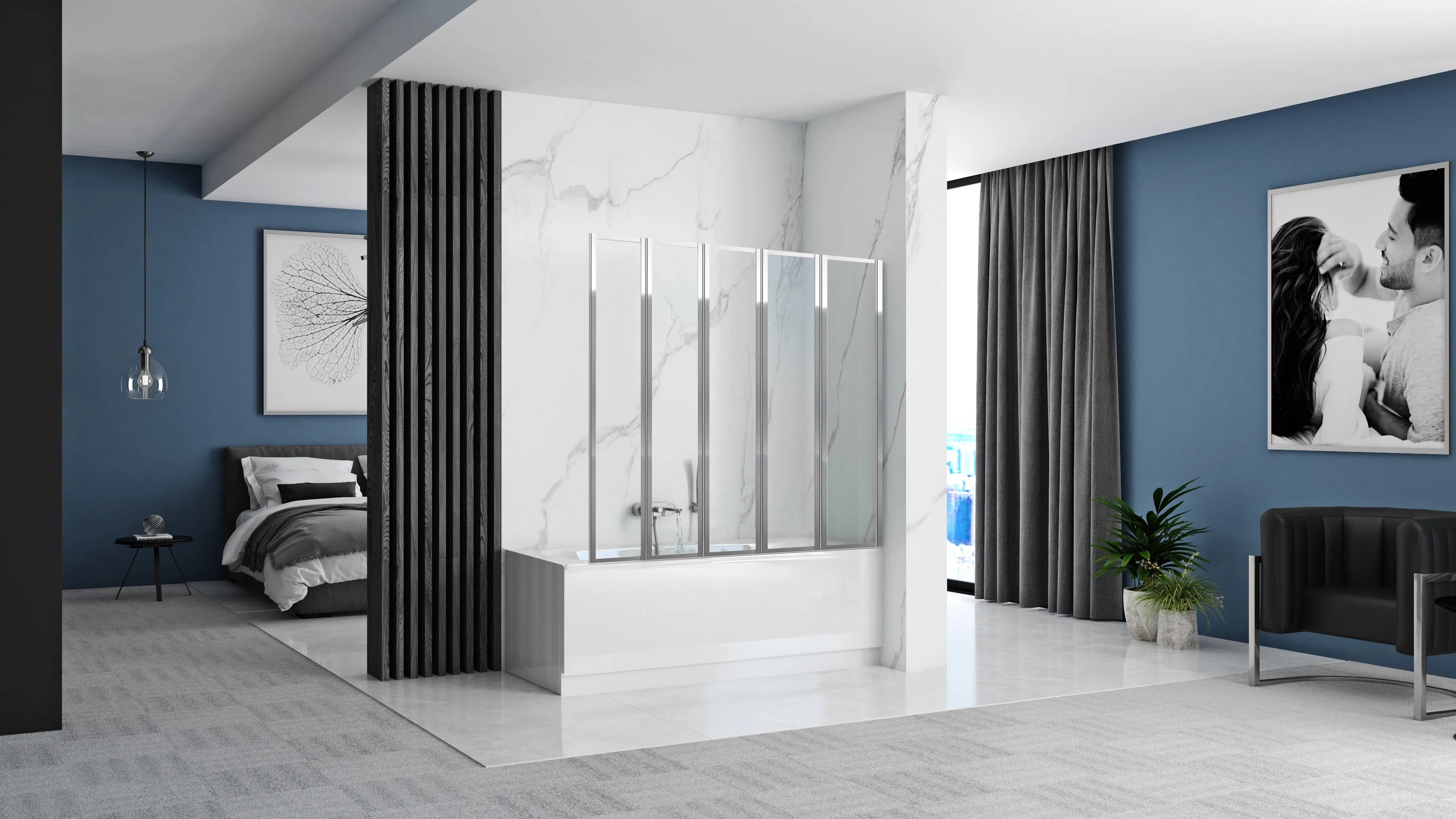 Fürdőkádparaván Rea Idea 120 Cm 7