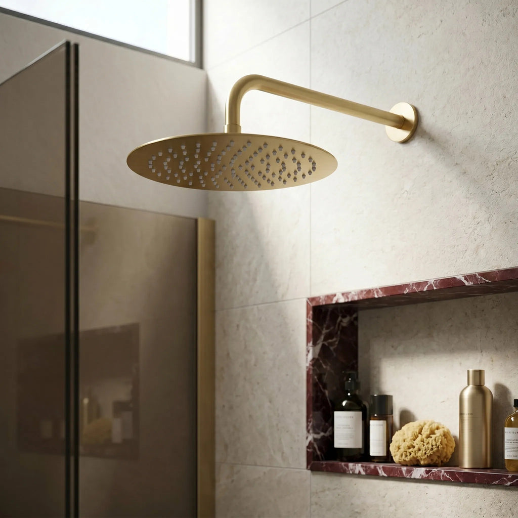 Kerek Esőztető Zuhanyfej REA JS-P014BG 30cm Brush Gold 7