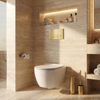 Beépíthető WC Tartókeret Szett Slim 024N HD Gold Nyomólappal 7