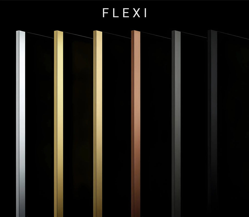 Zuhanyfal Rea Flexi Grey / Brush Gold 100 7