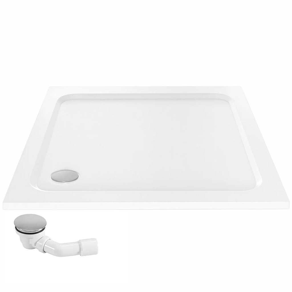 Zuhanytálca Rea Belmond White 80x80 Szálcsiszolt Réz Fedél 7