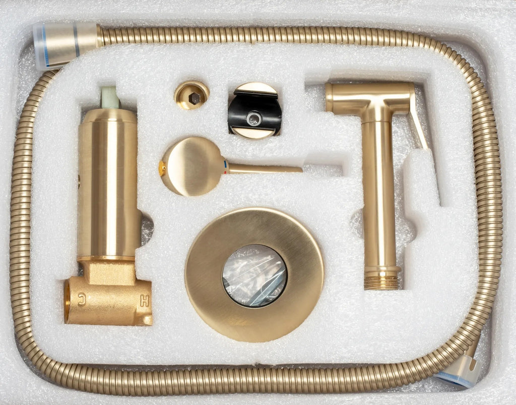 Bidé Csap Lungo Loop Gold Brush 7