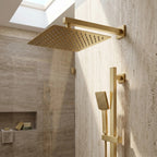 Négyzet Alakú Zuhanyfej REA JS-P015BG 30cm Brush Gold 7