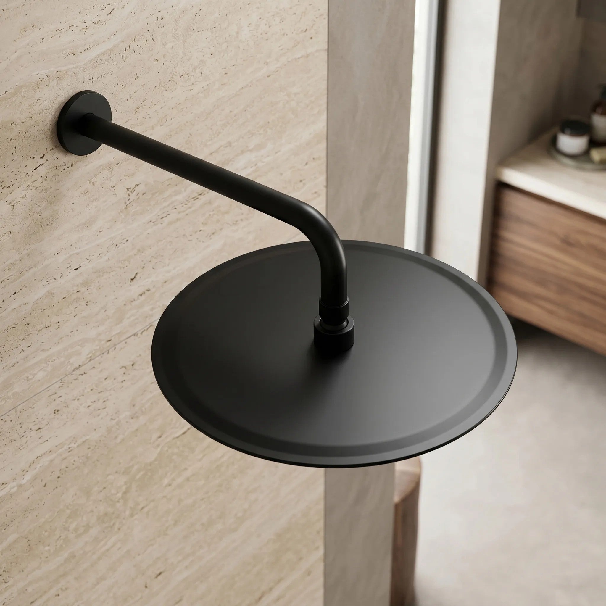 Kerek Esőztető Zuhanyfej REA JS-P014B 30cm Black 7