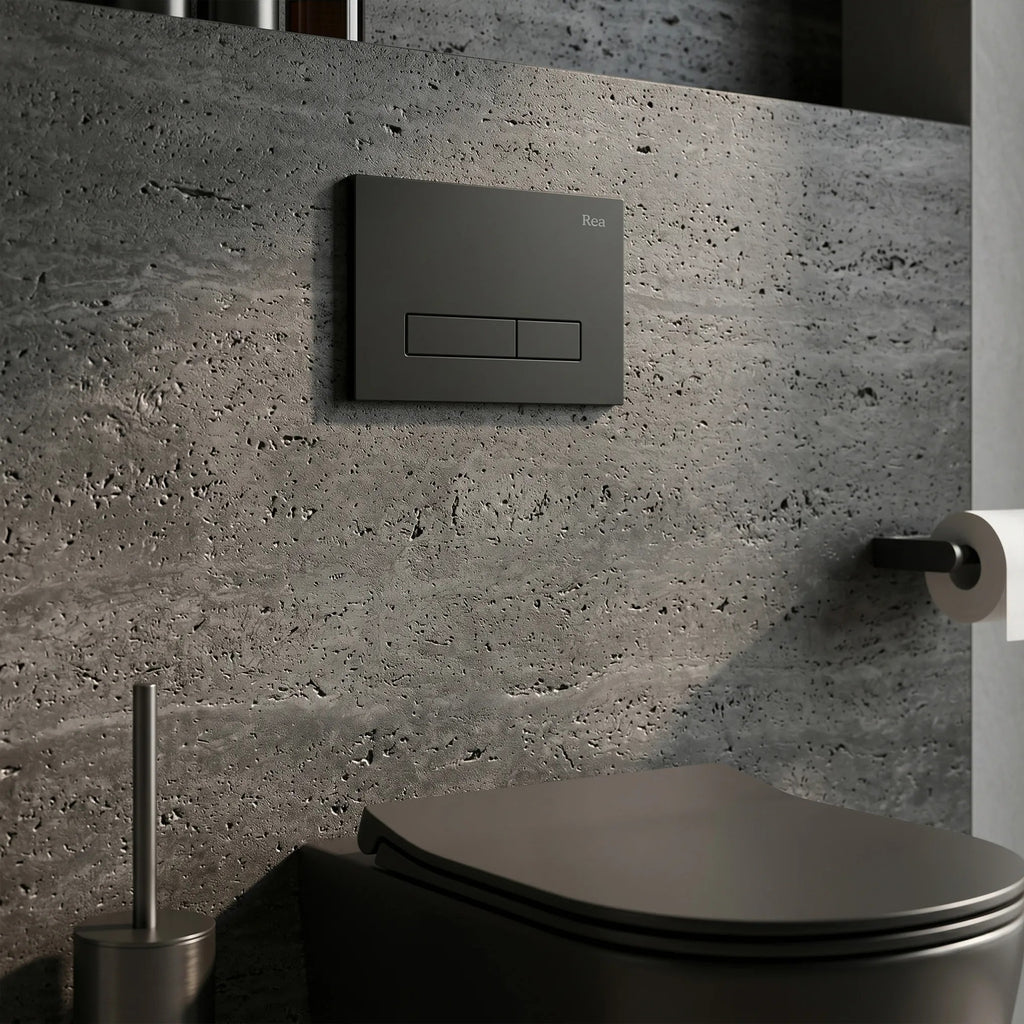 Beépíthető WC Tartókeret Szett Slim 024N HD Black Nyomólappal 7