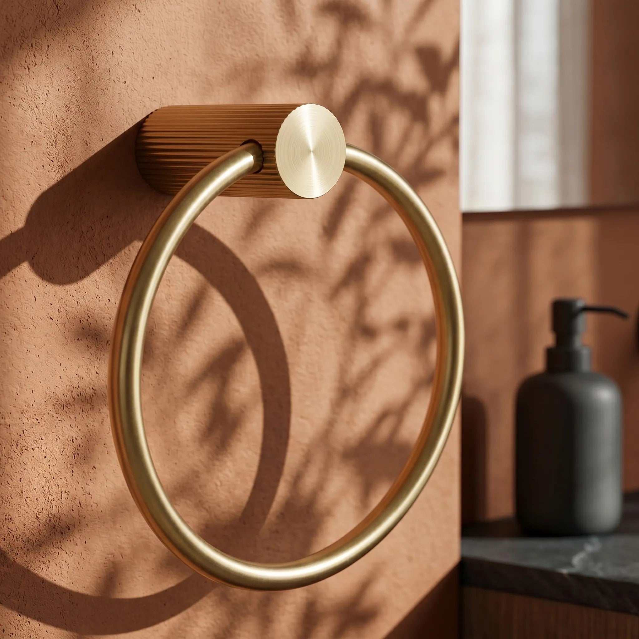 Fürdőszobai Akasztó Ring 64106 SOLO Brush Gold 7