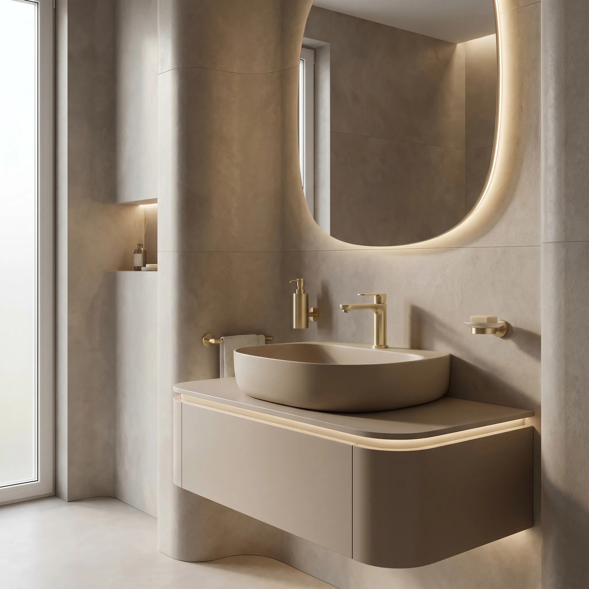 Fürdőszobai Csaptelep Rea Logan Brush Gold 7