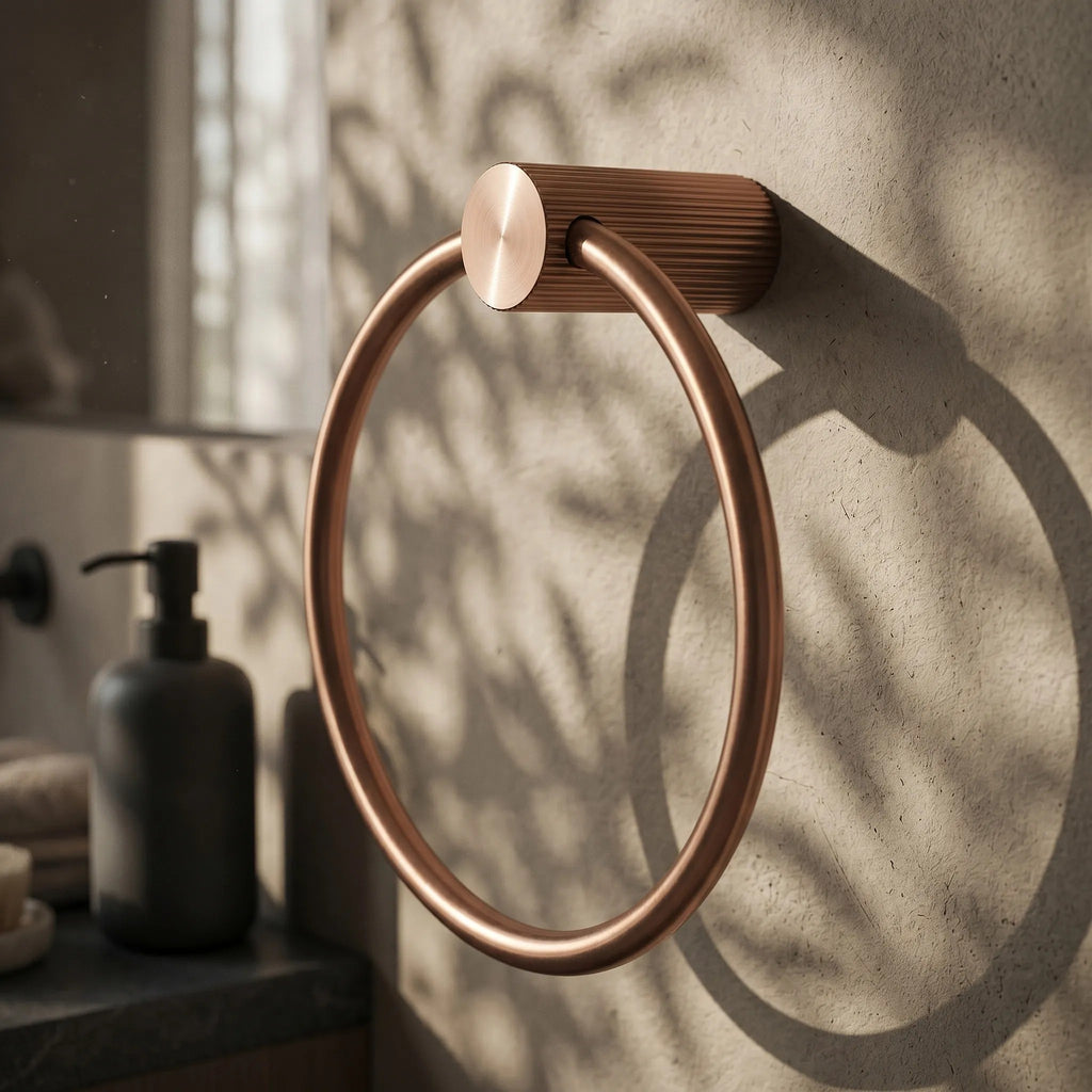Fürdőszobai Akasztó Ring 64106 SOLO Brush Copper 7