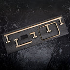 Fürdőszobai Kiegészítő Szett GRID Brush Gold 4 Darabos 7